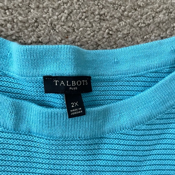 Talbots 2XL blue sweater - Picture 3 of 6